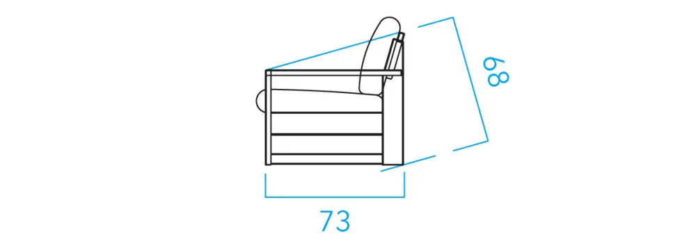 Hokkaido Mingei Sofa 1P - Abedul - Furniture