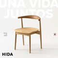 Kurinoki Semi Armchair (wooden seat) - Silla