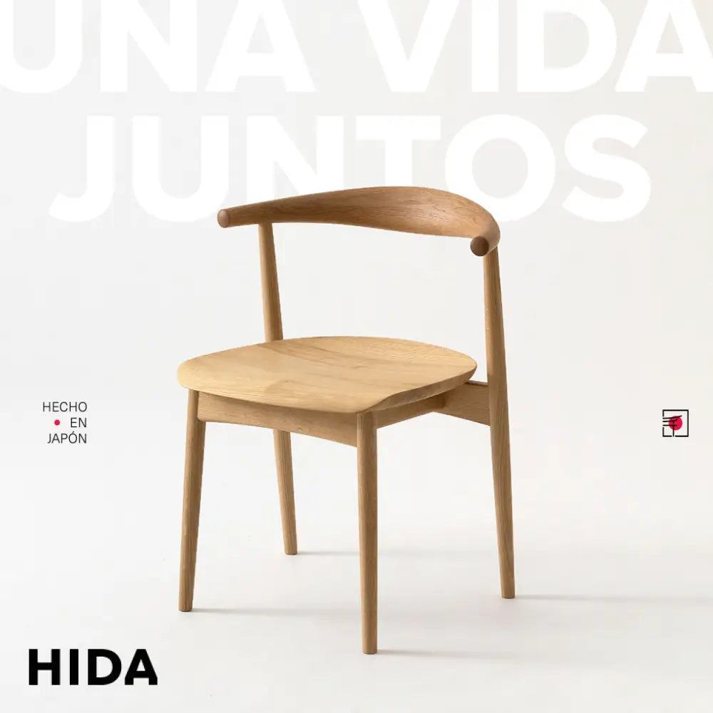 Kurinoki Semi Armchair (wooden seat) - Silla