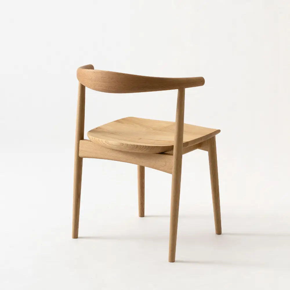 Kurinoki Semi Armchair (wooden seat) - Silla