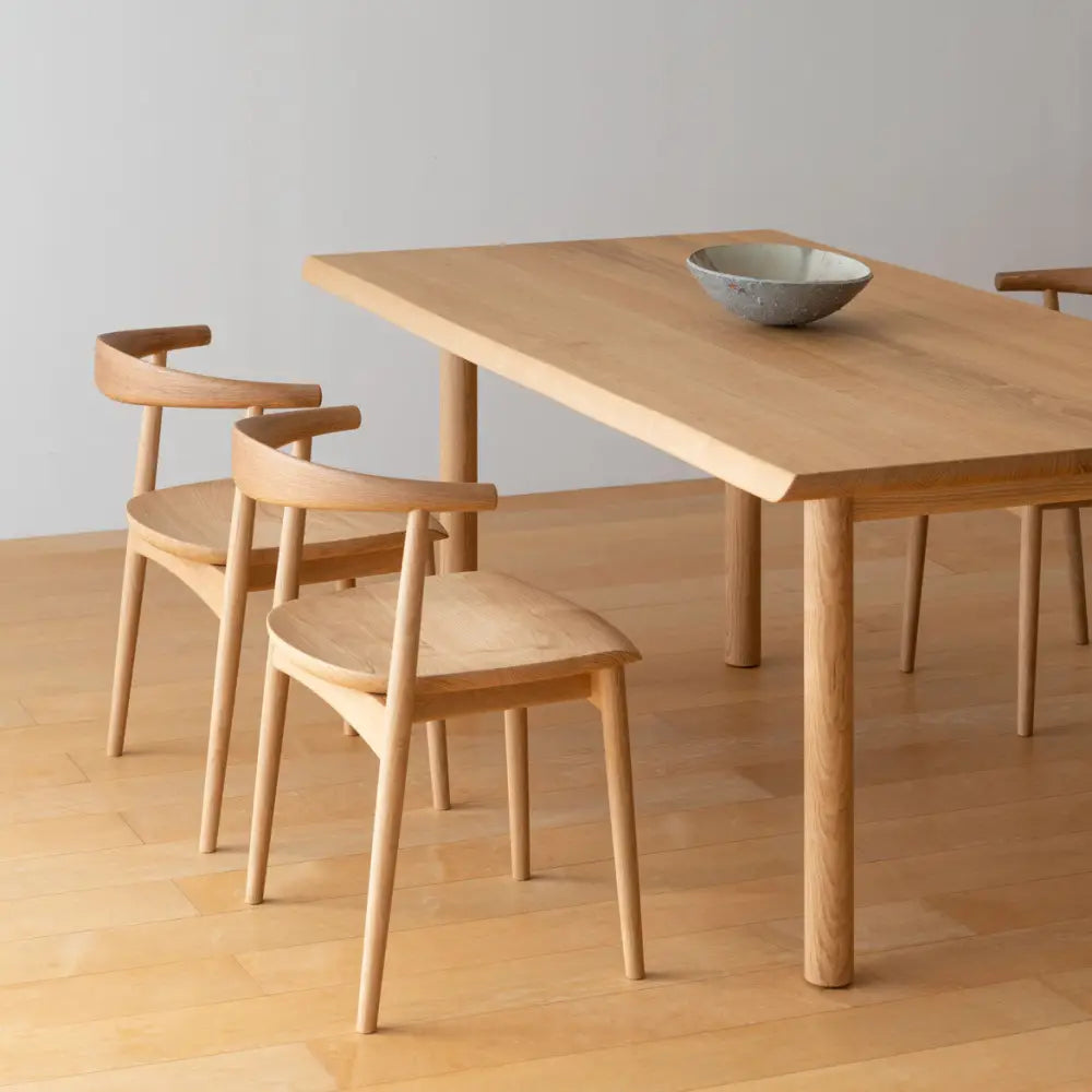 Kurinoki Semi Armchair (wooden seat) - Silla