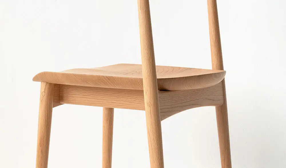 Kurinoki Semi Armchair (wooden seat) - Silla