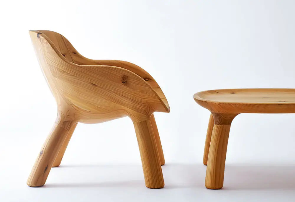 Shinra Lounge Table - Cedro Japonés - Furniture