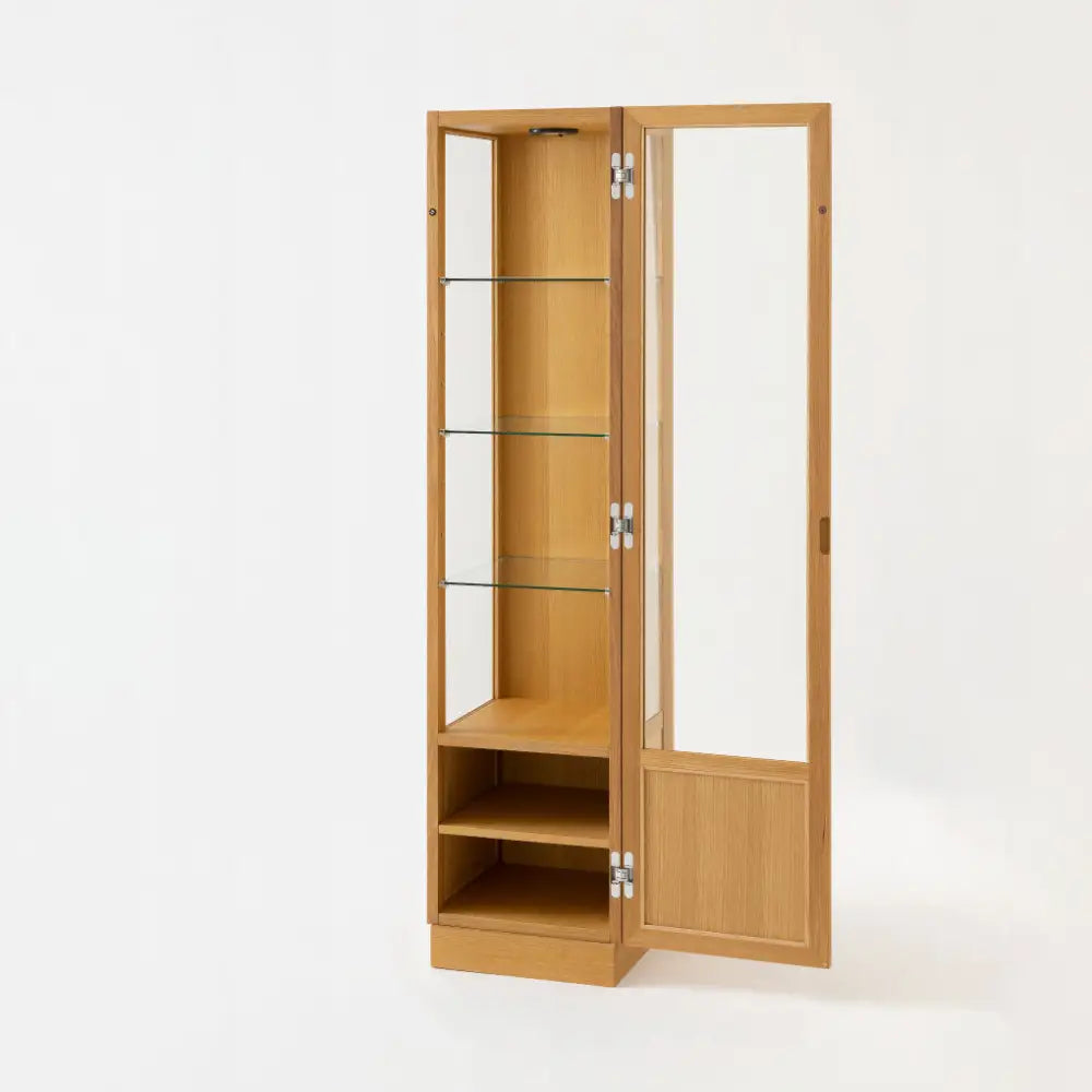 Standard Collection Curio Cabinet with LED - Roble Blanco - Furniture