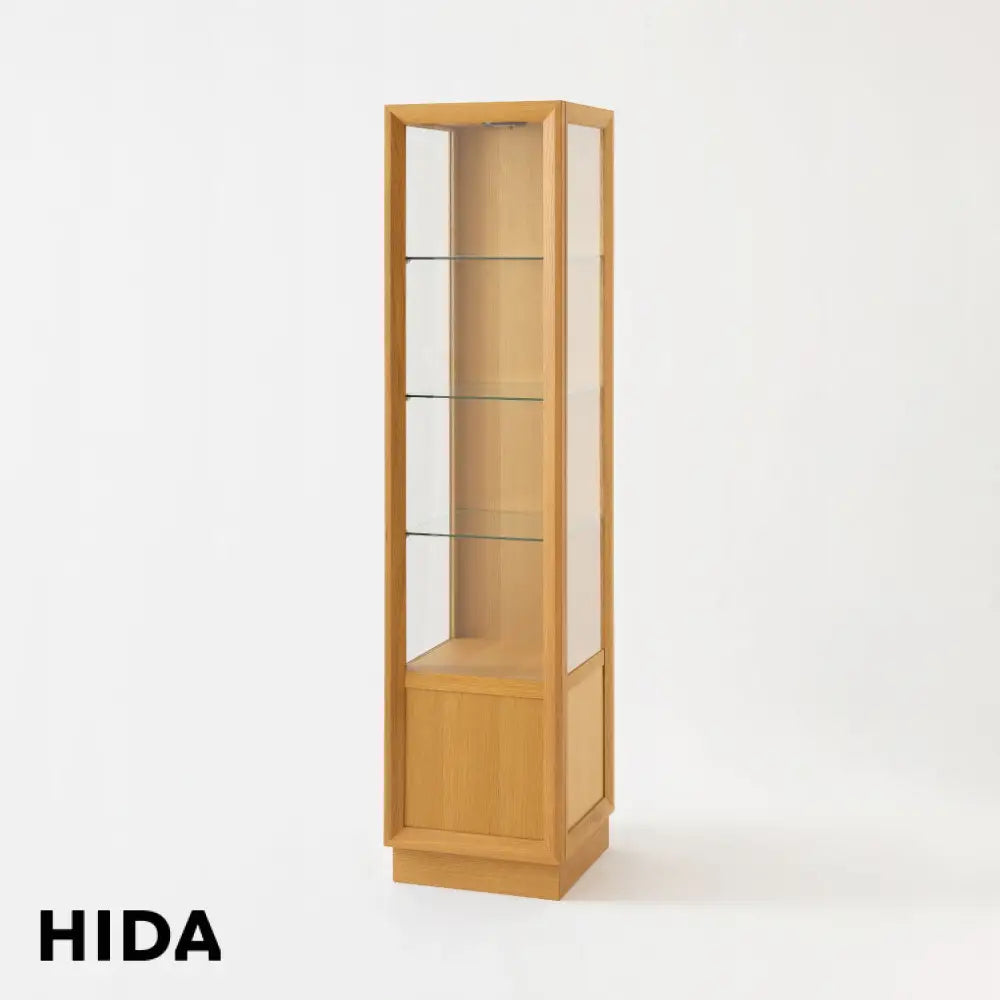 Standard Collection Curio Cabinet with LED - Roble Blanco - Furniture
