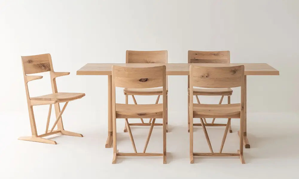 Wind Song Dining Table W150 - Roble Japonés - Furniture