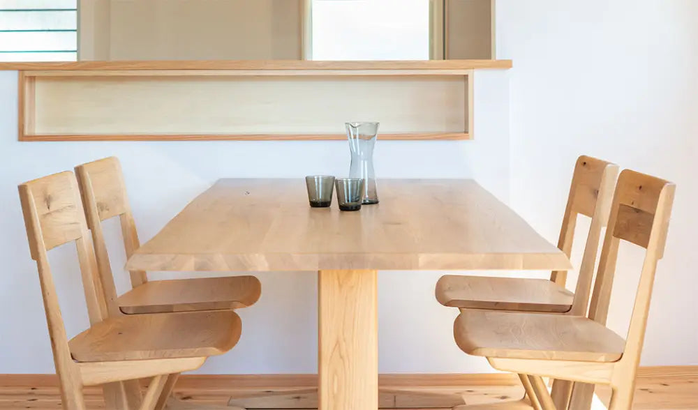 Wind Song Dining Table W165 - Roble Japonés - Furniture